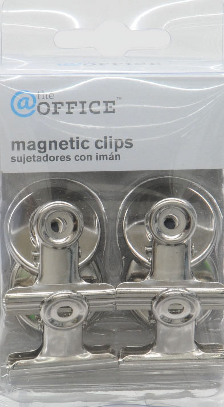 Easy To Use Magnetic Binder Clips, 4 Pack