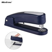 KW-TRIO 360 Degrees Rotary Stapler Heavy Duty Eight Orientations Manual Staplers Compatible 24/6 26/6 Staples Office Supplies Desk Accessories 1PCS Blue