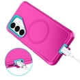 thumbnail image 4 of Petocase for Samsung Galaxy S26 Case,Magnetic Military-Grade Drop 3 Layer Protection Rugged Phone Cover for Galaxy S26,Rose/Green, 4 of 8