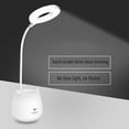 thumbnail image 5 of DEELLEEO Stepless Dimming LED Desk Lamp,3 Color Modes Rechargeable Modern Table Lamp,Eye-Caring Study Touch Control Flexible Gooseneck Lamp with Pen Holder and Phone Stand for Bedroom,Study Room,Dorm, 5 of 5