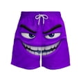 thumbnail image 2 of Mens Big&Tall Novelty Swim Trunks Funny Print Beach Shorts Beachwear,S,Purple, 2 of 5