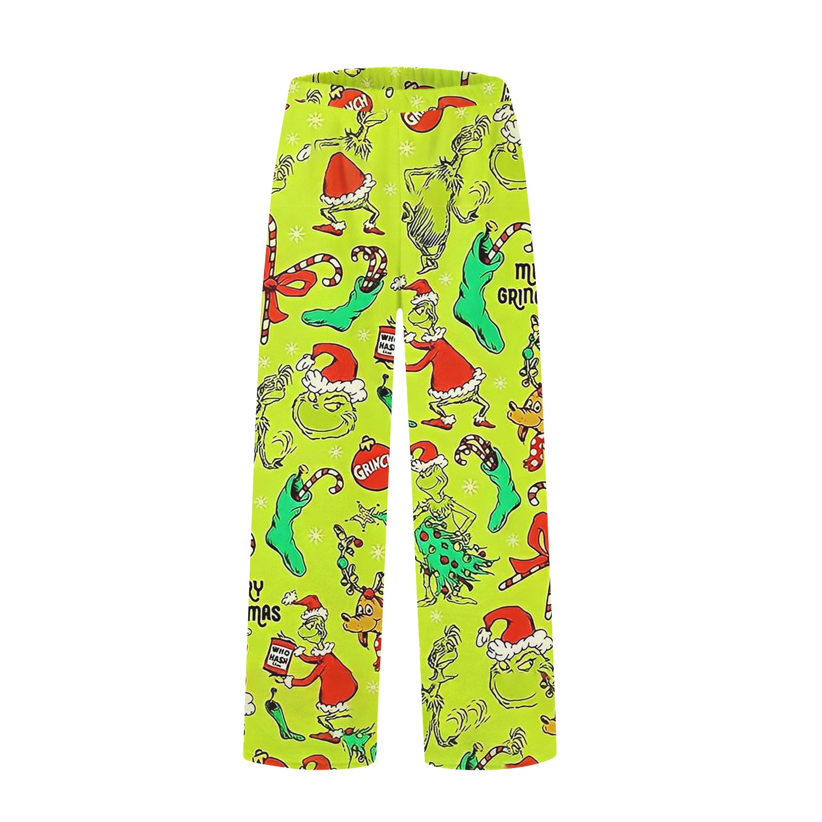 Clothings with gr1nch patting Festive Christmas Themed Pajama Pants for ...