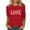 #073-Red, variant on ICHUANYI Valentine's Day Plus Size 3/4 Sleeve Tops for Women Graphic Crewneck Casual Cute Shirts Three Quarter Length Spring Blouses