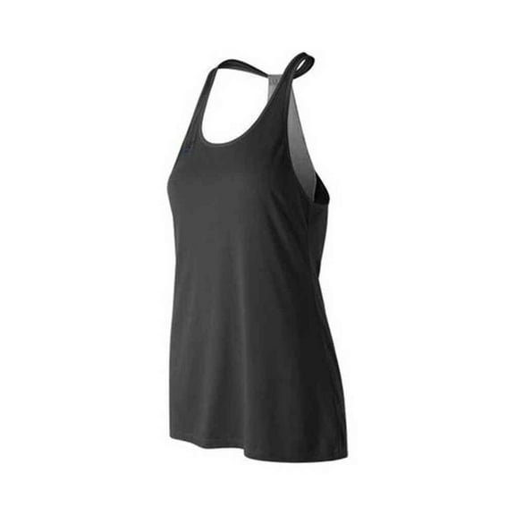 New Balance Women's Game Changer Tank Top Tee T-Shirt Racerback (Black 2XL)