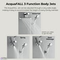 thumbnail image 3 of Forno Acqua AcquaFALL Mini 8 Inch Shower Head, Polished Stainless Steel Finish, Overhead Rainfall Shower, Handheld Shower Head, Body Jets, 1.8 GPM Flow Rate, 3 of 14