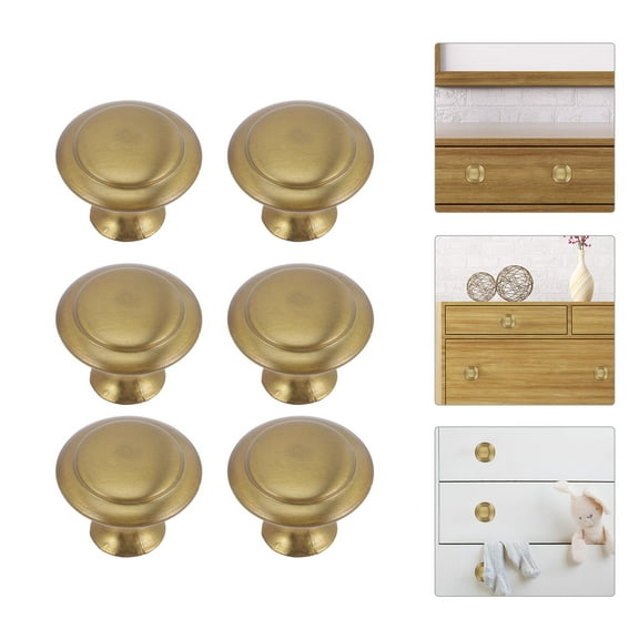WHAMVOX  10 Pcs Brushed Nickel Drawer Knobs Cabinet Cupboard Decorative