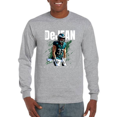 thumbnail image 3 of Philadelphia Cooper DeJean #33 Football Cartoon Unisex Ultra Cotton Long Sleeve Tee-KFCD001-L24-Irish Green-S, 3 of 4