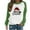 Green, variant on Odeerbi Christmas Crewneck Sweatshirts For Women 2025 Fashion Print Pullover Tops Long Sleeve Comfortable Blouse Black