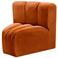 thumbnail image 5 of Meridian Furniture Arc Cognac Velvet Curved Corner, 5 of 9
