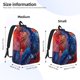thumbnail image 2 of Balery Vibrant Hummingbird Watercolor Art Mochila Clásica Impresa Básica para Viaje, Mochila Escolar Resistente al Agua, Mochila de Lona con Correas Ajustables-Small, 2 of 5