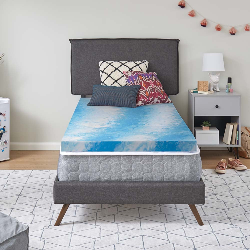Sealy Essentials 3 inch Gel Memory Foam Mattress Topper, Twin XL