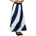 thumbnail image 3 of Bimba Long A-Line Maxi Spiral Summer Skirt Cotton With Back Elastic & Side Zip, 3 of 6