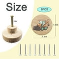 thumbnail image 7 of Jamjam Set of 8 Wood Kids Boy Nursery Room Construction Vehicle Trucks Cabinet Furniture Dresser Drawer Knobs and Pulls 1.8 X 1.8 Inches, 7 of 7