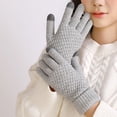 thumbnail image 6 of Moocorvic Winter Warm Gloves Men Women, Touch Screen Thermal Knit Gloves for Cold Weather Outdoors,Gray, 6 of 9
