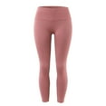 thumbnail image 6 of Sngxgn Lined Leggings Women Thick High Waisted Leggings Winter Warm Tights(Pink,XXL), 6 of 9