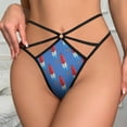 thumbnail image 3 of Fun Rocket Pop Popsicle Pattern Open Type Women's Panties Crotch Opening G-strings Thongs Lingeries Underwear, 3 of 7