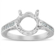 Pompeii 1/3ct Vintage 14K White Gold Diamond Engagement Ring Setting (G/H,I1)