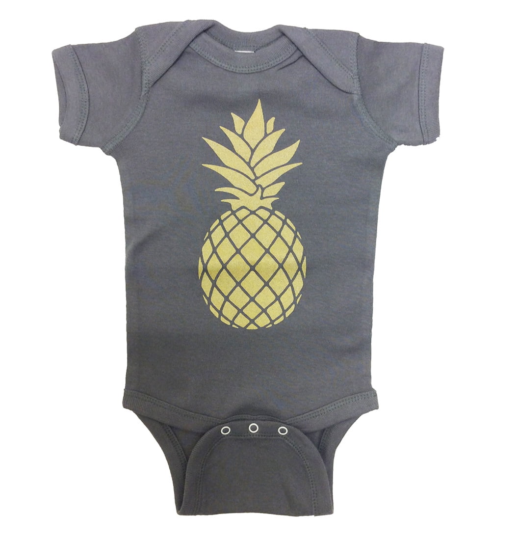 Baby Onesies The Cut Fruit of Pineapple 100/% Cotton Baby Jumpsuit Super Power Short Sleeve Bodysuit