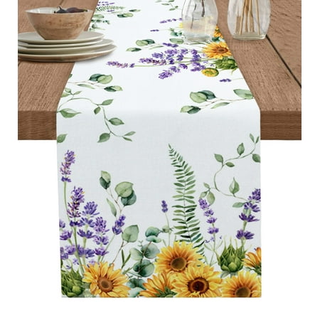 

Sunflower Country Style Table Runner Luxury Home Dining Table Coffee Table Holiday Wedding ration Party Dinner Table Runner
