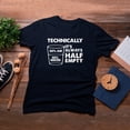 thumbnail image 4 of TotallyTorn Technically It's Always Half Empty Novelty Sarcastic Funny Mens Graphic T Shirts, 4 of 5