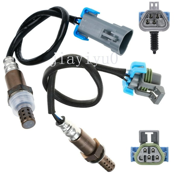 2X Oxygen O2 Sensor Upper Lower For 2007-2010 Hummer H3 3.7L，2009-2010 H3T 3.7L