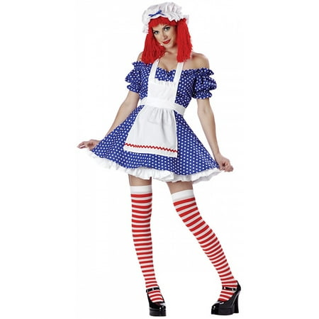 Racy Rag Doll Adult Costume - X-Small