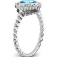 thumbnail image 3 of 14K White Gold Oval Blue Topaz Ringsize 7 (Width 1.7) - Jbsp, 3 of 5