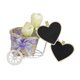 thumbnail image 3 of 10pcs Mini Heart Shaped Wooden Message Blackboards with Photo /Note/Paper Clips Pegs, 3 of 3