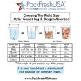 thumbnail image 4 of PackFreshUSA: Gallon (10.25” x 11.5” x 5.5”) Seal-Top Stand-Up Mylar Pouch Bags for Long-Term Food Storage - Premium Century 7 Mil Thick/Side - Heat Sealable - Round Corners - Free Guide - Pack of 100, 4 of 4