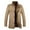 Khaki, variant on Men's Slim Fit Coats Notched Collar Single Breasted Button Jackets Casual Business Office Trench Coats Solid Color Outerwear Army Green XL