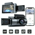 thumbnail image 4 of Hxlamzoo Dash Cam 1080p Full HD, 2 Lens Car Dvr 1080p 3" IPS Dashboard Camera Recorder, Dash Cam for Cars, Video Recorder Rear View Camera for Vehicle Parking Car Assecories, 4 of 9