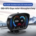 thumbnail image 3 of Car Multi-funciton OBD Slope Meter Full LCD Smart Gauge with 12 Styple Interfaces, 3 of 7