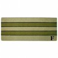 thumbnail image 1 of Nedia Home 9374745F 24 x 57 Po Tapis de Pistache de Coco Robuste Monogrammé, 1 of 1