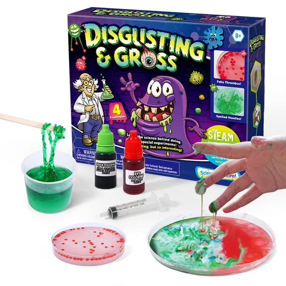 Piano Potato Disgusting & Gross Science Kit for Kids, STEM Experiment Toy with Fake Snot & Slime, Educational Gift for Boys & Girls Ages 6 
