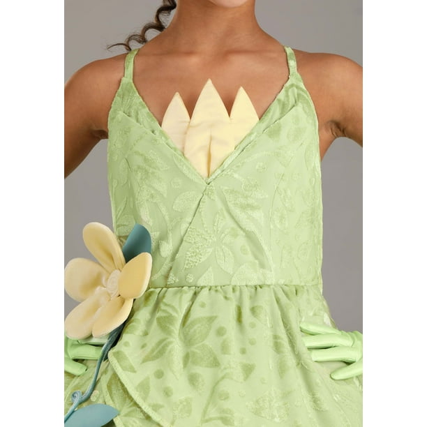 princess tiana dress walmart Girl's Disney Deluxe Tiana Costume | Disney Costumes | Kids | Girls | S | Green/Yellow