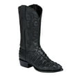 thumbnail image 2 of Men's Caiman Tail Print Cow Leather Cowboy Boots 'El Señor de los Cielos' Black Color 40842, 2 of 5