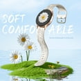 thumbnail image 4 of Comvin Compatible With Samsung Galaxy Watch 7 6 5 4 Bands 40mm 44mm/Watch 6 Classic 47mm 43mm/Watch 5 Pro Bands 45mm for Women Lady Girl, Silicone Dressy Fancy Floral Wristbands, 4 of 8