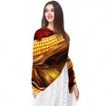 thumbnail image 5 of Hanksgiving Corn Elegant Chiffon Silk Scarf - Lightweight Breathable Translucent Wrap Shawl for Women - 70.86x28.7in, 5 of 6