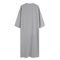 thumbnail image 5 of LOVZFMLL Jackets for Men's Muslim Robe Arab Middle Robe Long Style Long Sleeve Embroidered Standing Neck Long Shirt Fashion Casual Robe, 5 of 5