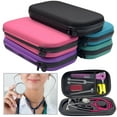 thumbnail image 1 of Portable Stethoscope Storage Box Carry Travel Case Bag Hard Drive Pen Medical Organizer blue, 1 of 8