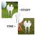 thumbnail image 3 of HEATSHAKING Golfers Divot Fork Groove Cleaning Metal Silver 5Pcs, 3 of 8