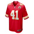 thumbnail image 2 of Men's Nike James Winchester Red Kansas City Chiefs Game Jersey, 2 of 4