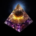 thumbnail image 4 of Eléctrico Decorativa Pirámide de cristal natural Piedra curativa Chakra Reiki Decoración para el hogar y la oficina (C), 4 of 9