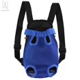 thumbnail image 3 of Gustave Pet Carrier Backpack Adjustable Straps, Legs Out, Pet Front Cat Dog Mesh Carrier Backpack Travel Bag for Small and Medium Dogs and Cats "Blue, M", 3 of 11