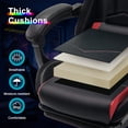 thumbnail image 6 of JONPONY Gaming Chair,Racing Style RGB LED Lights,Ergonomic Video Game Chair with Footrest and Lumbar Support ,High Back Reclining Computer Chair for Adults (Black/Red)), 6 of 9