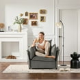 thumbnail image 4 of Accent Chairs Modern Style Chenille Oversized Armchair Accent Chair Single Sofa Lounge Chair for Living Room, Bedroom,Fabric Accent Chairs, 4 of 13