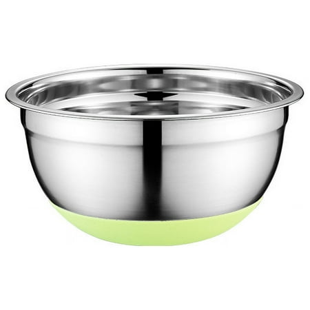 

Stainless Steel Mixing Bowl Kitchen Salad Bowl Soup Basin Egg Dough Bowl with Plastic Lid