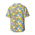 thumbnail image 4 of Goofa Colorful Rubber Duck 1 Printed Men's Casual Short-sleeved Shirt,Lightweight Breathable Button-down,Summer Casual men's top,Versatile Fashion shirt-XX-Large, 4 of 7
