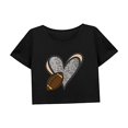 thumbnail image 4 of Camiseta corta para mujer, ropa de verano, suave, elegante, transpirable, cuello redondo XL, 4 of 7