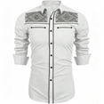 thumbnail image 4 of Toddler Kids Girls Boys Shirt Tops Long Sleeve Fashion Chest Print Casual Collar Shirt Casual Summer Tees 10-11 Years, 4 of 4